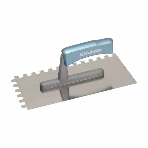 Stainless Steel Trowel, Notched - Kubala 0415 - 130X270Mm