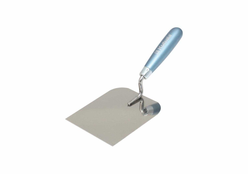 Kubala 0916 - Stainless Steel Stucco Trowel, Welded, Varnished Beech Handle 120 Mm