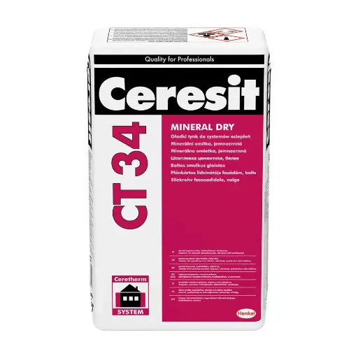 [101271] Ceresit CT34 rough mineral render WHITE - 25kg